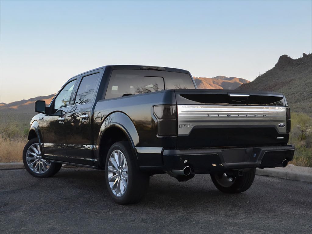 Rvinyl Tail Light Tint Covers Compatible with Ford F-150 2015-2020 - Blackout Smoke