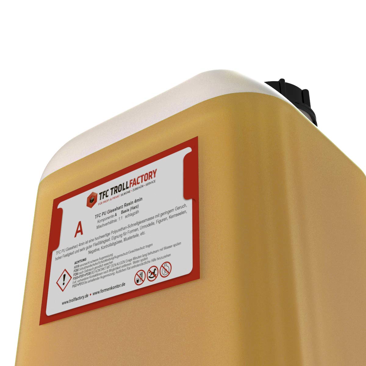 TFC PU Giessharz Resin 4 Min. I Zweikomponenten-Giessmasse, beige I dünnflüssig, 10 kg (2 x 5 kg)