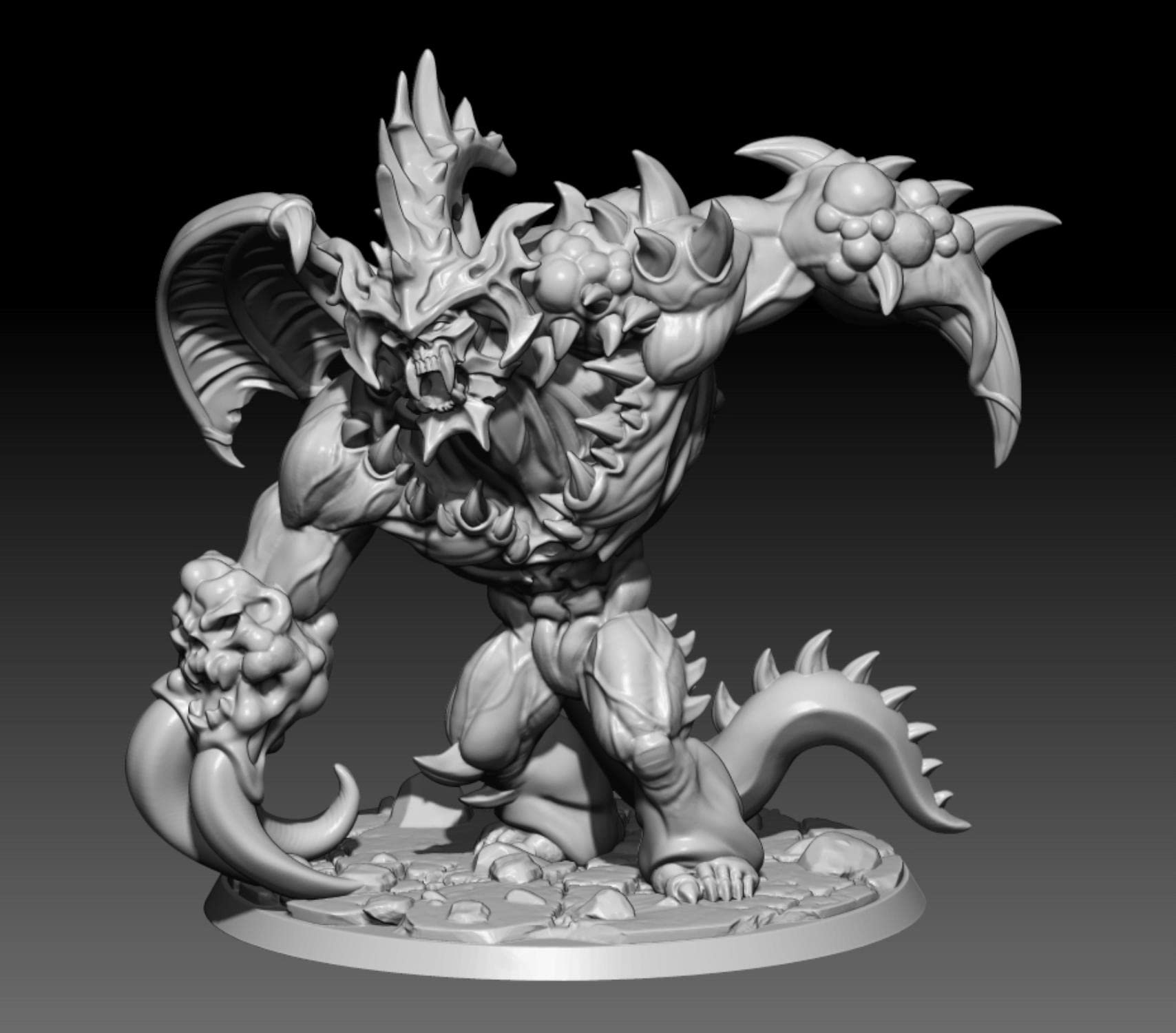 Monstre Gobelin figurine résine 60mm pour diorama fantastique DA-040