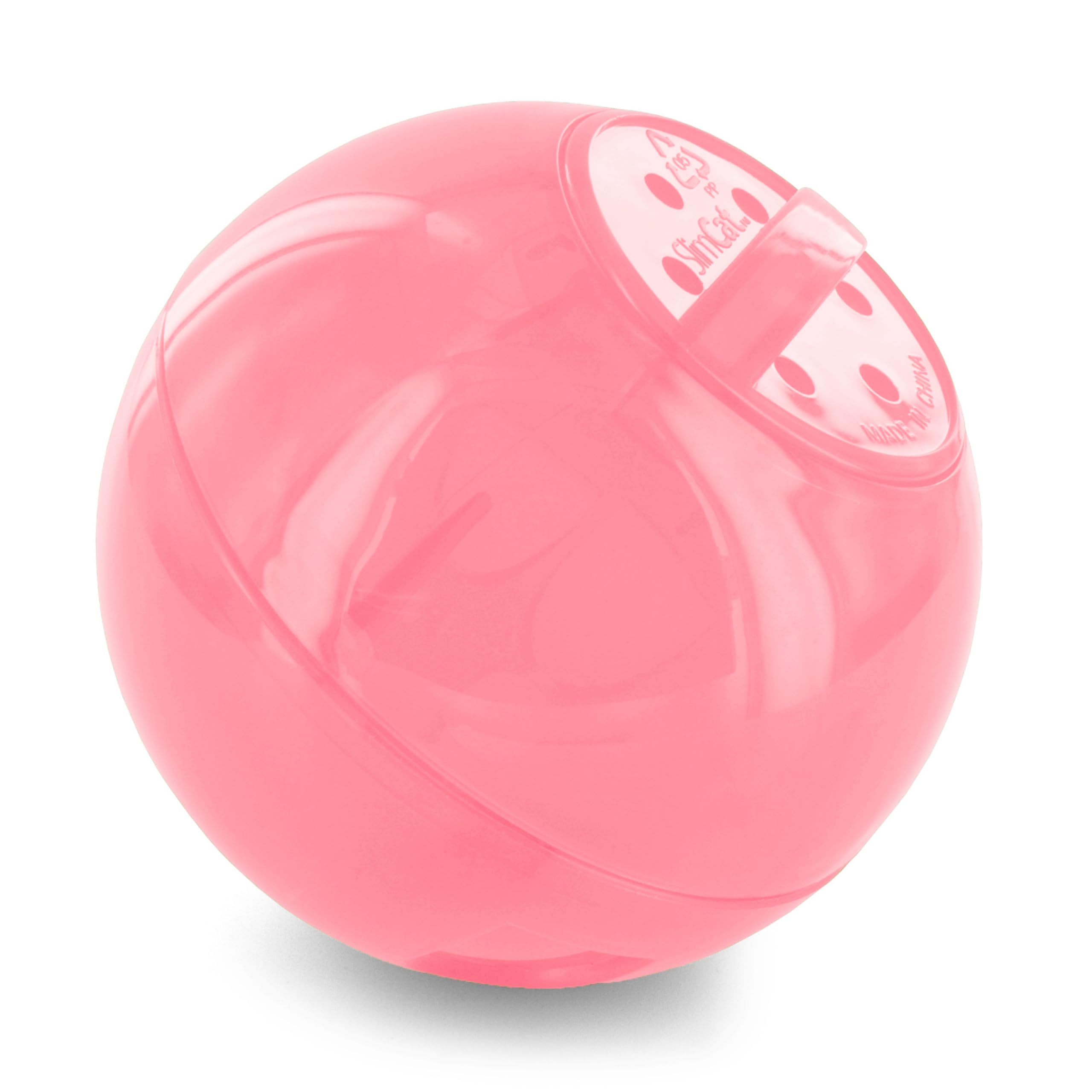 PetSafe SlimCat Interactive Feeder - Combines Play with Mealtime - Adjustable Portions - BPA-Free Plastic - Slow Feeder for Digestion - Lightweight, Dishwasher-Safe Toy - Pink