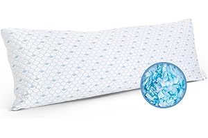 Full Body Pillows for Adults Back Pain - Cooling Gel Infused Shredded Memory Foam Pillows