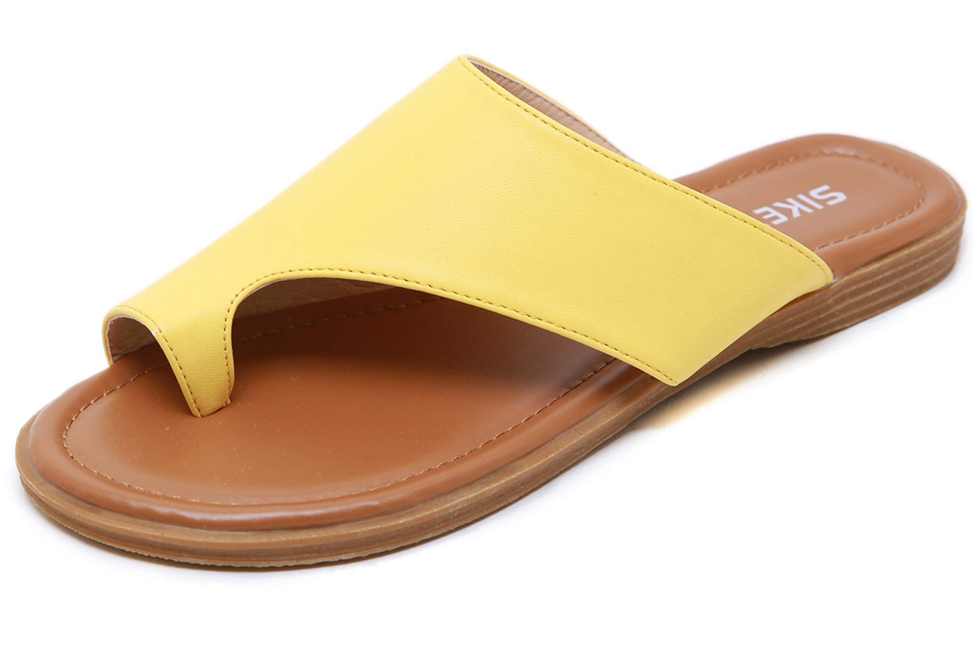 KINOW Bunion Sandals for Women Orthopedic Flat Shoes Toe Ring Slide Flip Flop Slippers