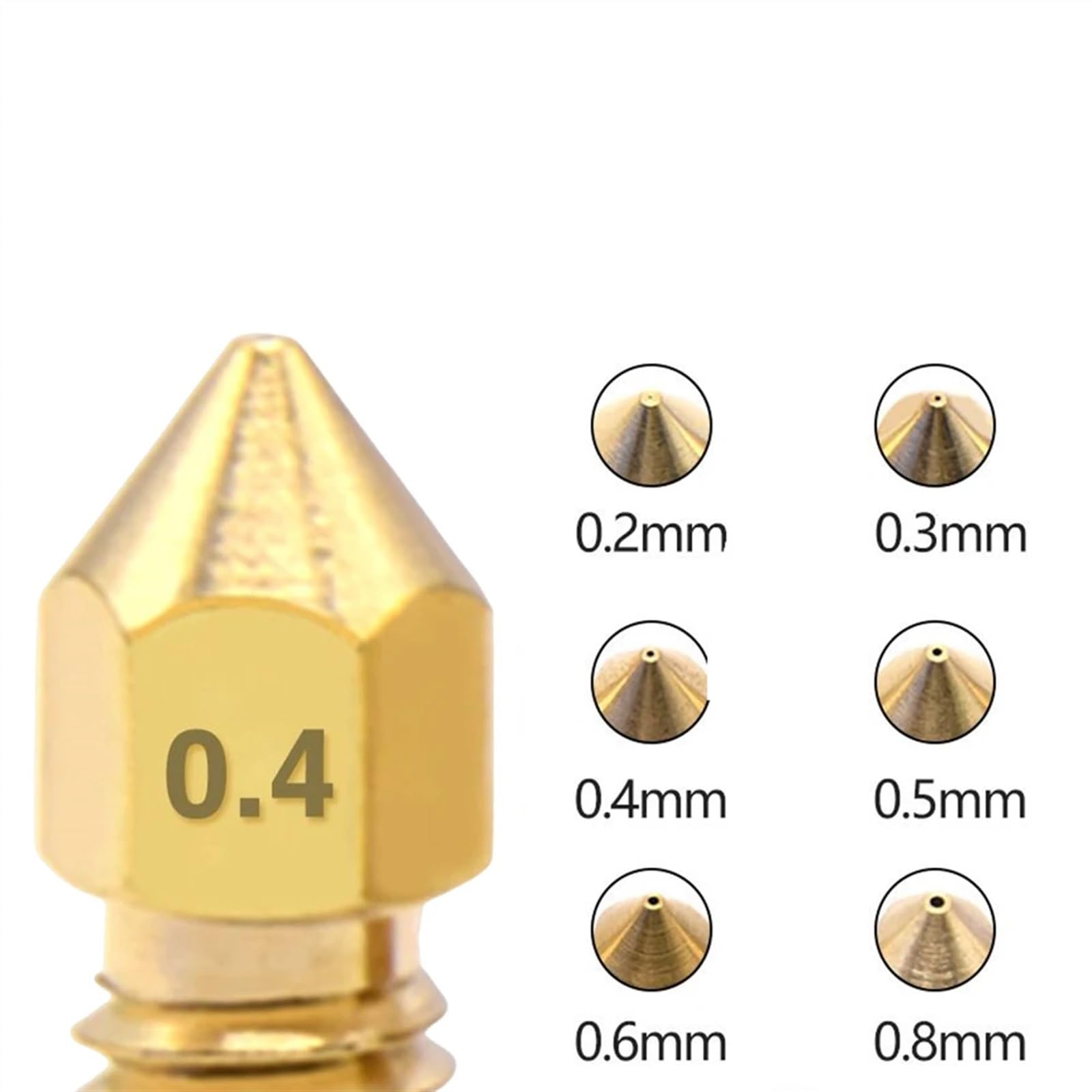 Ugello Creality K1C 0,6mm - High Flow Per Stampa 3D Ad Alta Velocit&agrave; - Compatibile Con Ender 3 V3 Ugello Titanio Rame