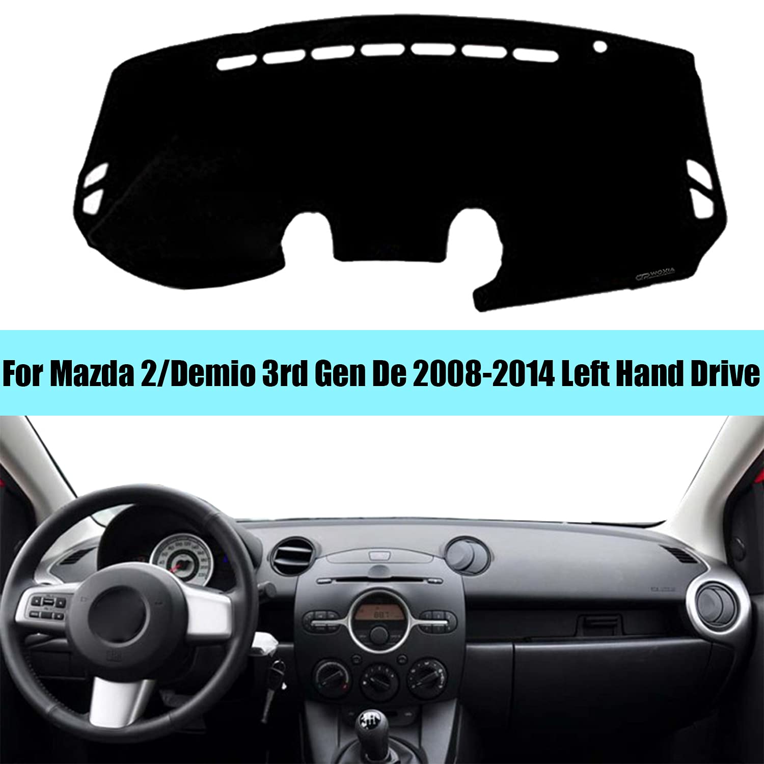 Buy QPWOXIA Car Dashboard Cover Dash Mat Dash Pad Carpet for Mazda 2
