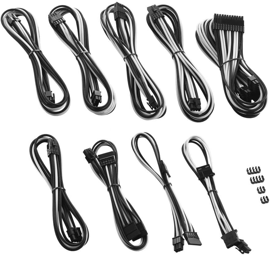 Flash Sale Buy 1 get 1 CableMod C-Series Pro ModMesh Sleeved Cable Kit for Corsair RM Yellow Label/AXi/HXi (Black + White) Best Deal 🛒 CableMod C-Series Pro ModMesh Sleeved Cable Kit for Corsair RM Yellow Label/AXi/HXi (Black + White)