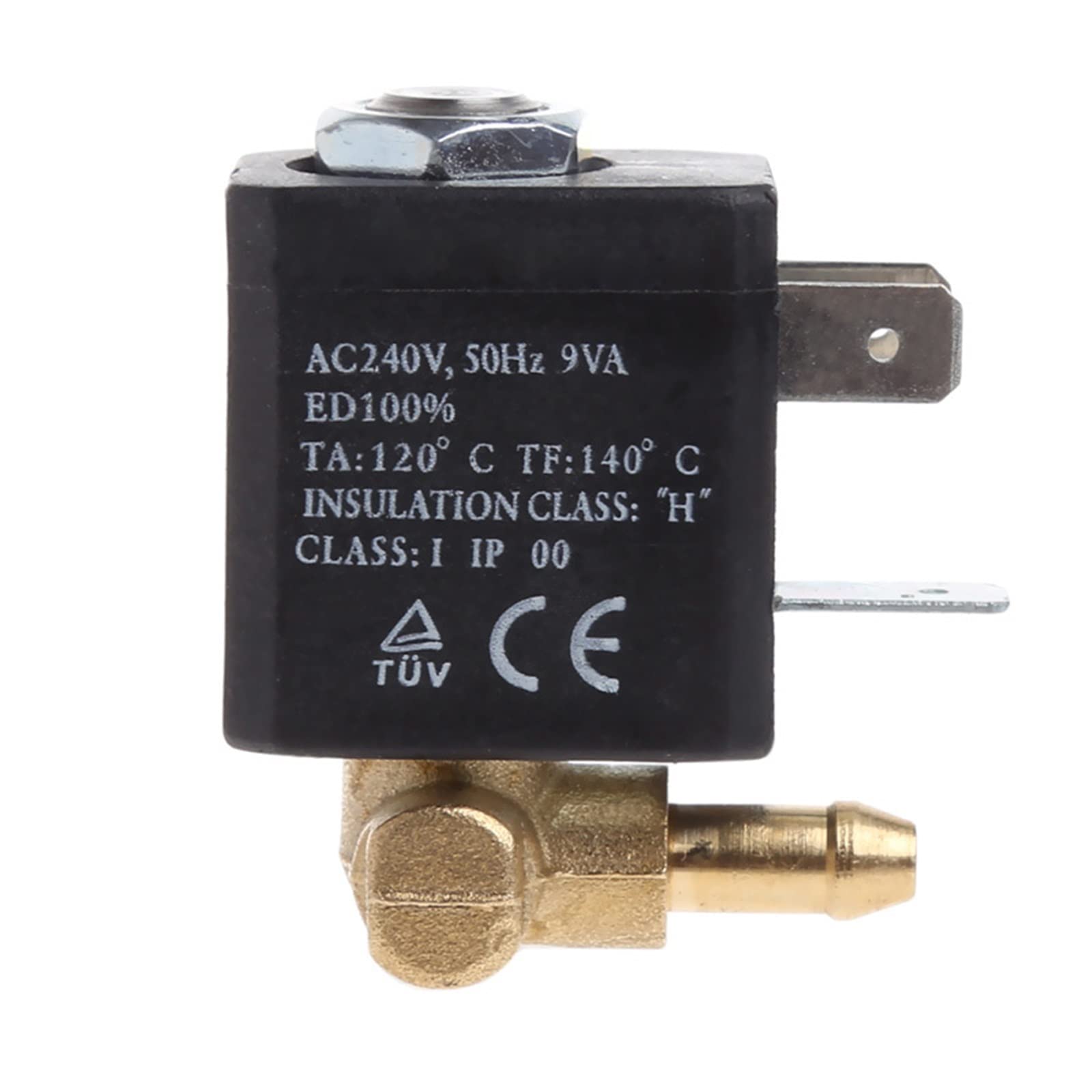 HDPHCRIUN Normally Closed Cannula N/C AC 220V-240V G1/8 quot; Brass Steam Air Generator Water Solenoid Valve 1Pcs