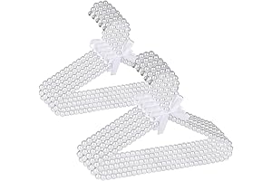 Set of 10: Pearl Hangers for Baby Girl, Small and Elegant Pearl Studded Hangers