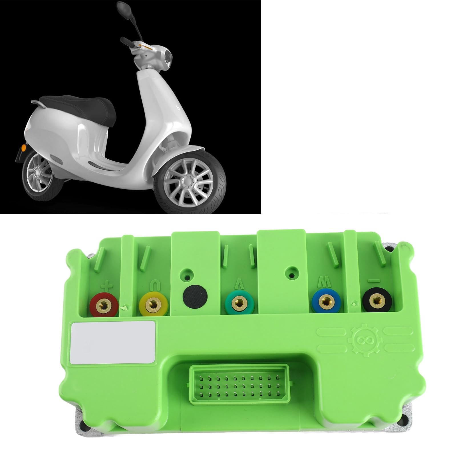 Bezszczotkowy sterownik fali sinusoidalnej silnika prądu stałego, samokształcenie silnika QS 1500 W, stabilny kontroler motocykla elektryczny ochrona akumulatora dla
