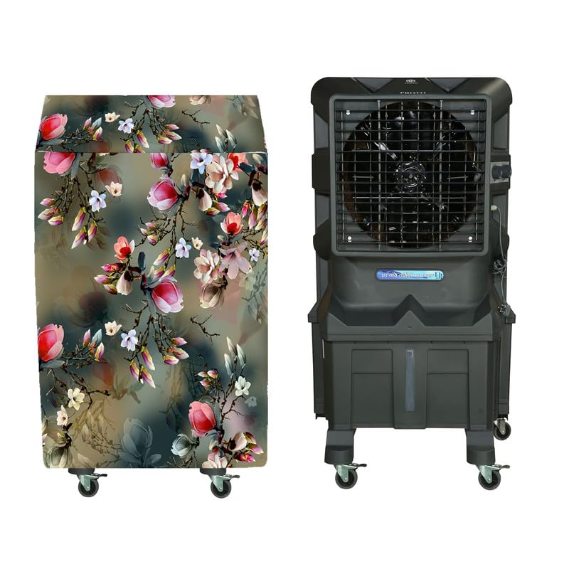 Image of Cooler Cover Compatible for Novamax Proto 75-Litres Desert Air Cooler Waterproof, Dustproof, Size (LXBXH) 77 X 62 X 124 Cm, Green.