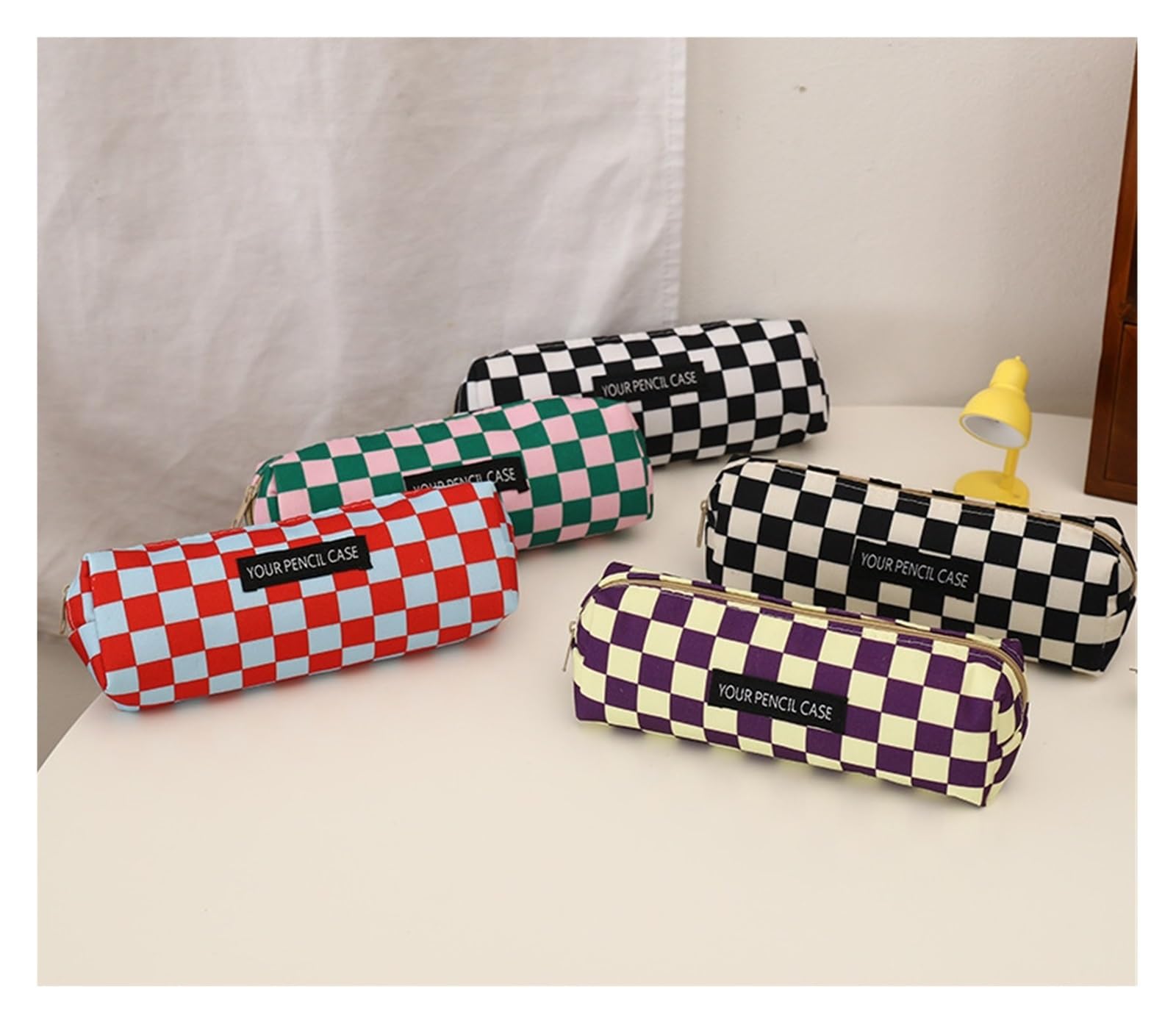 1 astuccio in tela for scuola e ufficio | Kawaii, carino, semplice, versatile, design a scatola(Huangzige)