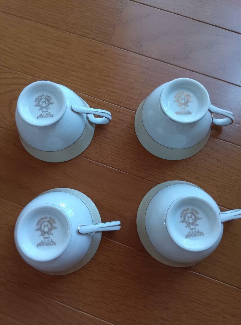 Amazon.co.jp: オールドノリタケ ルビゴールド ティー碗皿 8pcs 