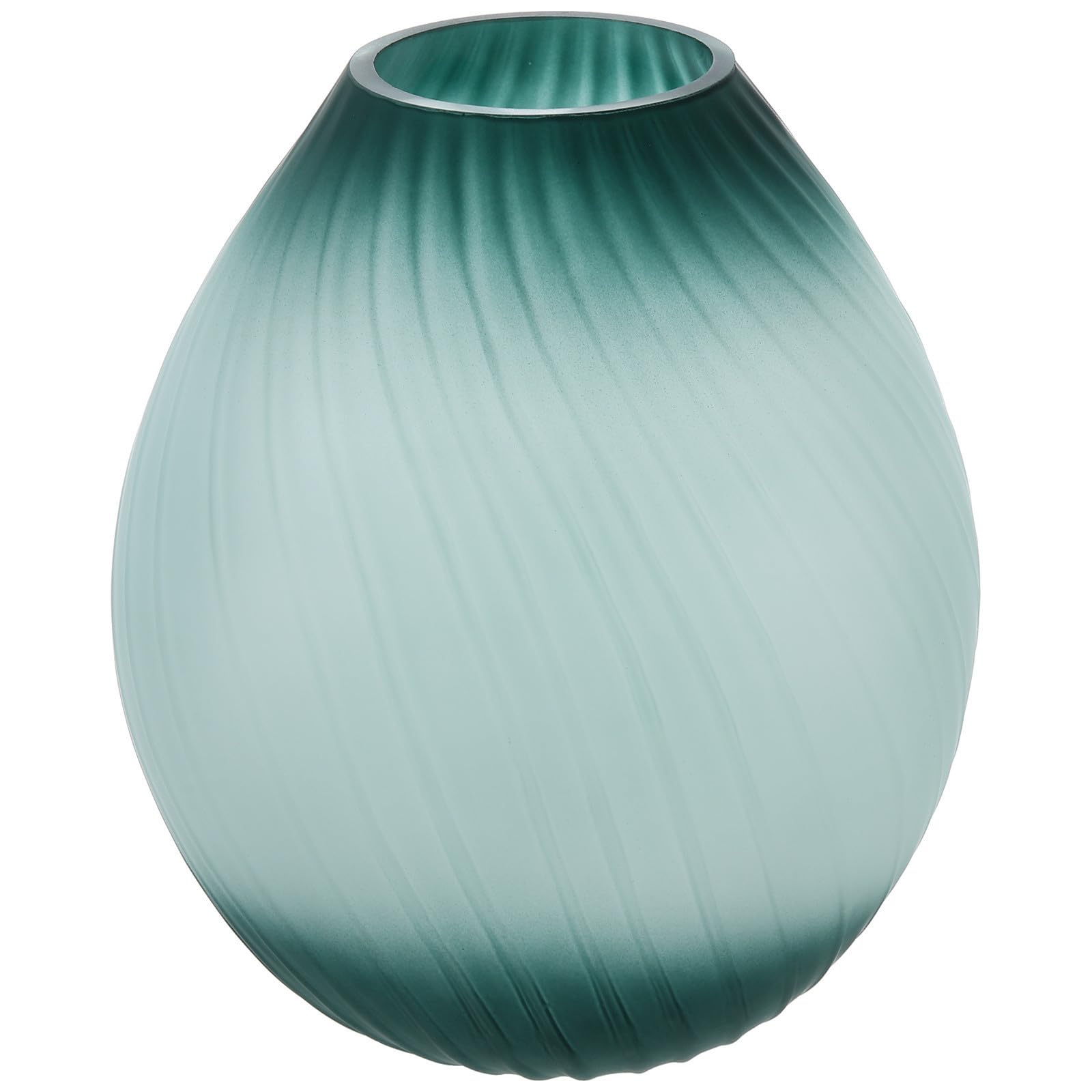 Vase pour fleurs en verre vert déco bureau et salon