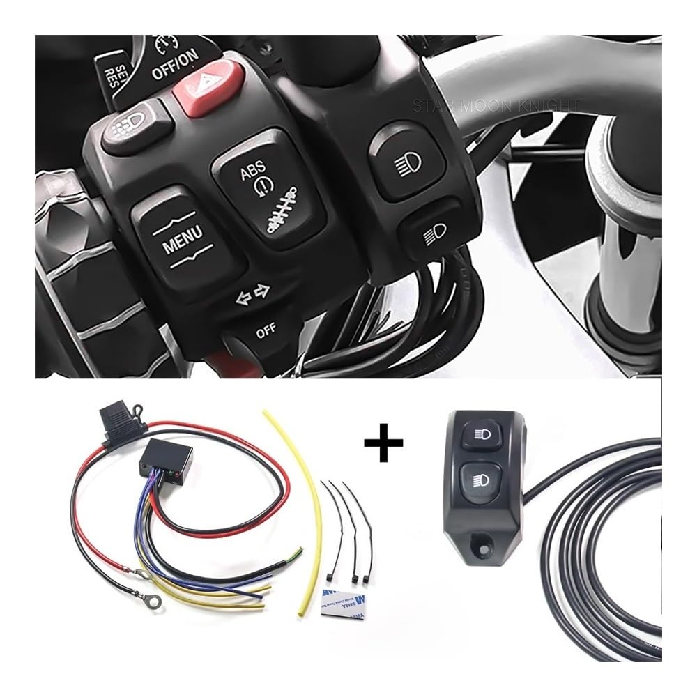 Interruttore moto ON-Off Per Adventure R1250GS Gs 1250 1200 R1200GS LC ADV F850GS F750GS Maniglia Interruttore Di Controllo Della Luce Di Nebbia Smart Relè Cablaggio
