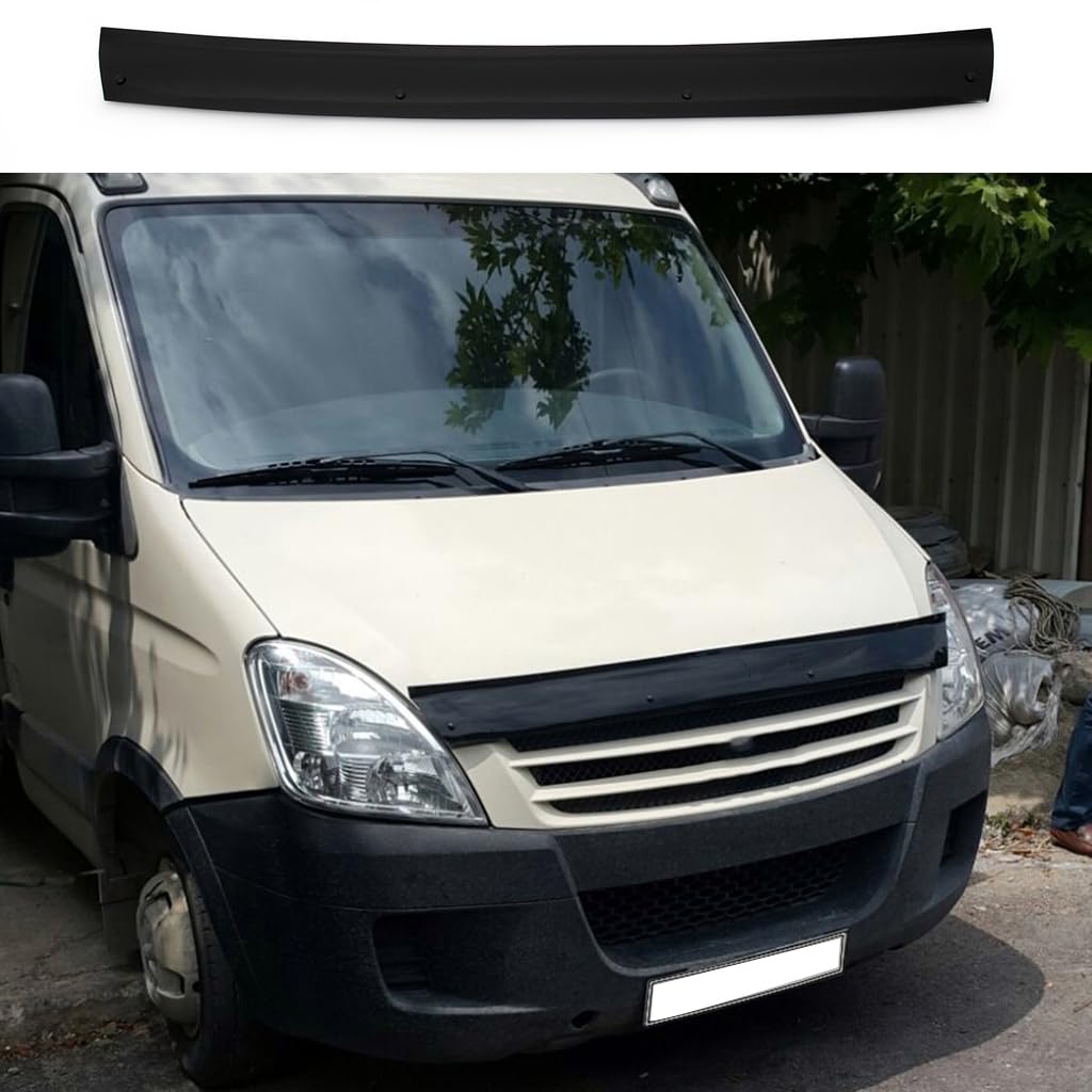 IKC STORE For Iveco Daily 2011 2012 2013 2014 Bonnet Protector Guard Front Bug Shield Hood Deflector Hood Stone Hood Shields Piano Black