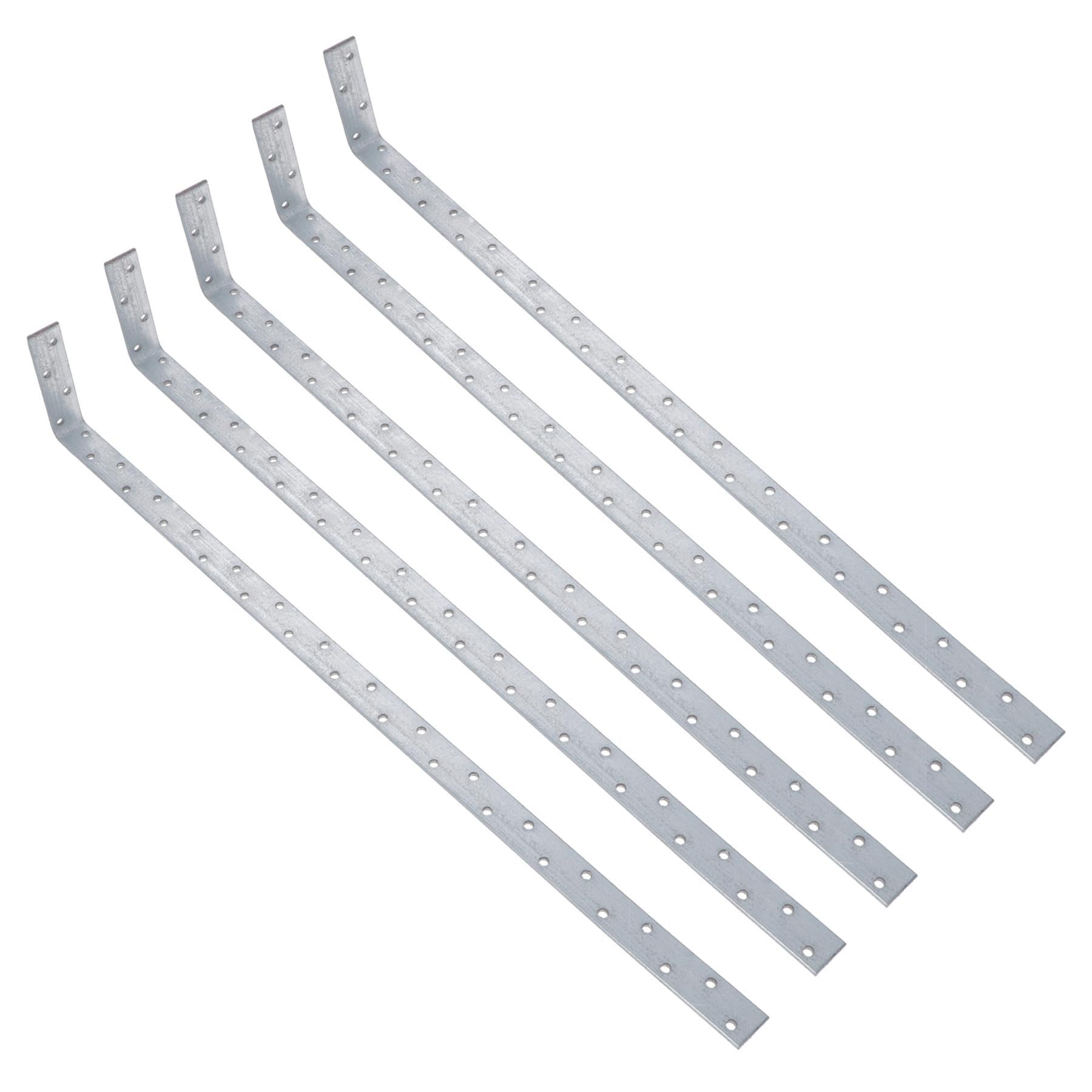 Horizontal H/Duty Restraint Strap 800mm Length 100mm Bend Galvanised 5PK