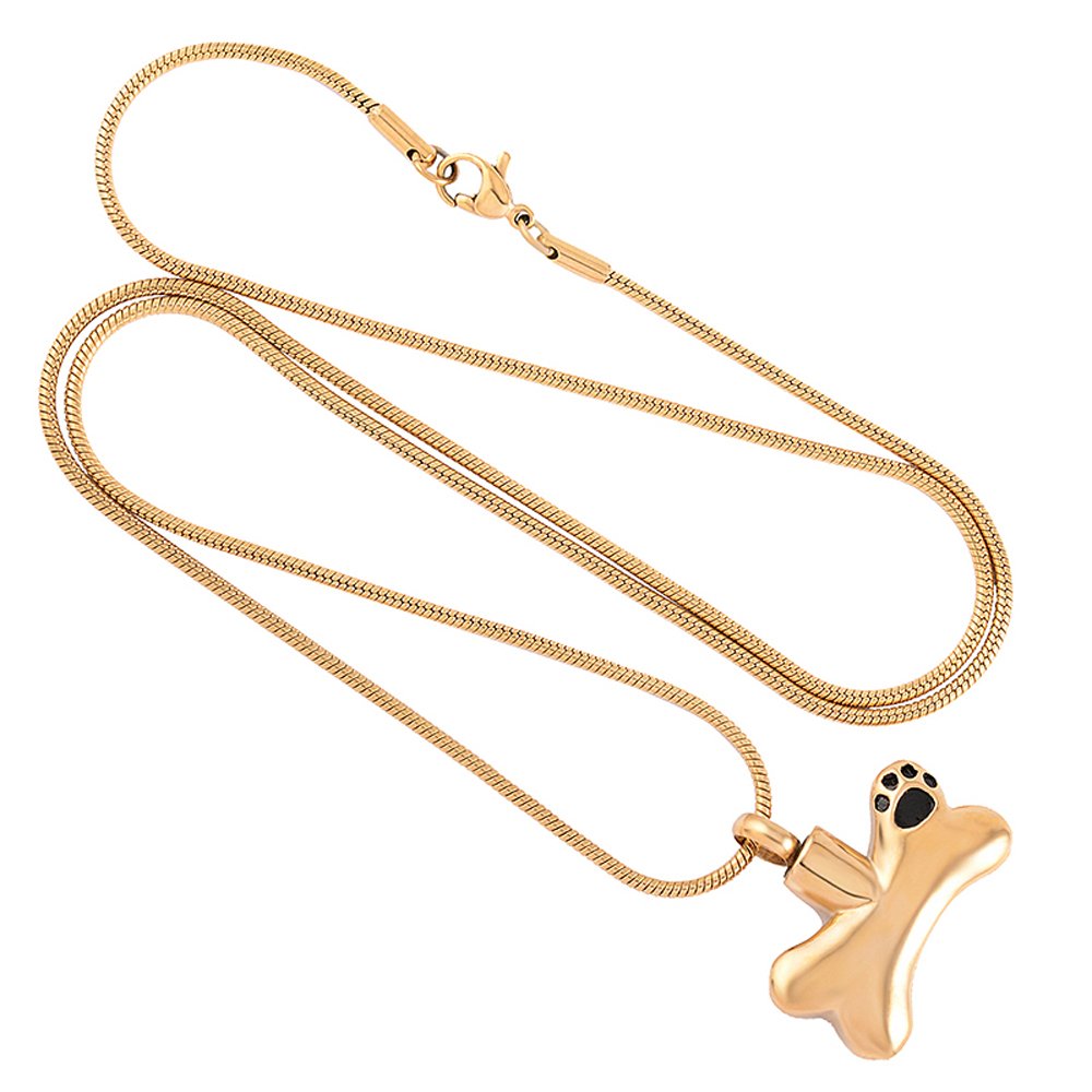 Collana Urna Per Ceneri Animali Domestici - Gioiello Commemorativo In Acciaio - Foto 9