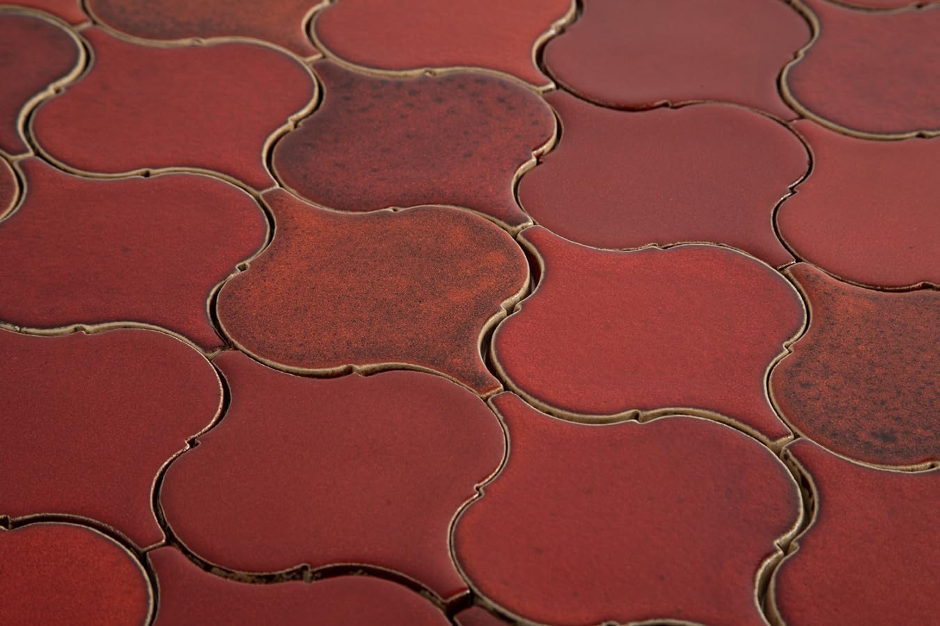 Azulejos cerámicos hechos a mano Arabesque de lava refrescante – Azulejos de mosaico arabesque para cocina, pared posterior de cocina y baño | Un juego de azulejos de pared de cocina – 31 azulejos de