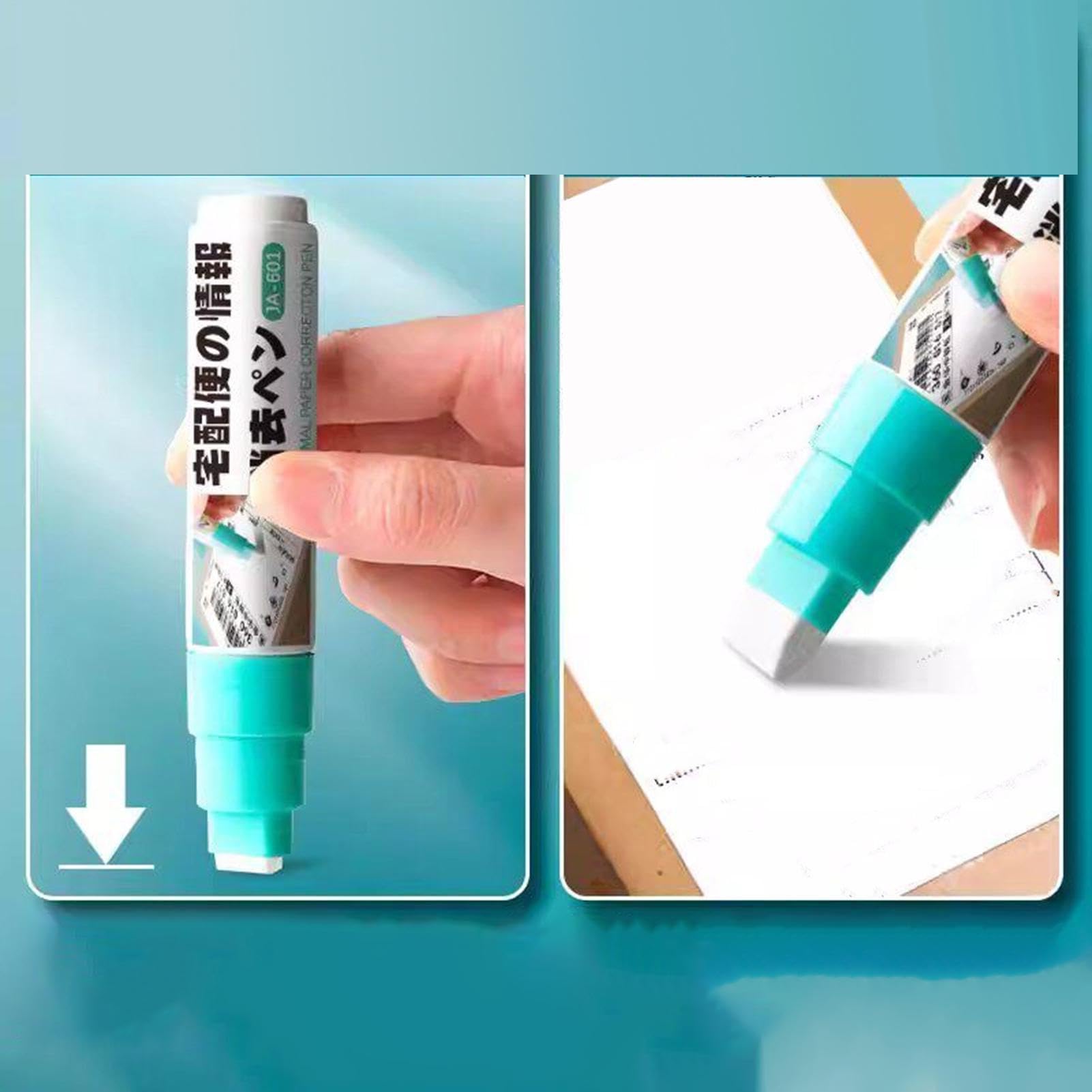 Borrador de papel térmico 8 mm portátil para oficina escuela hogar