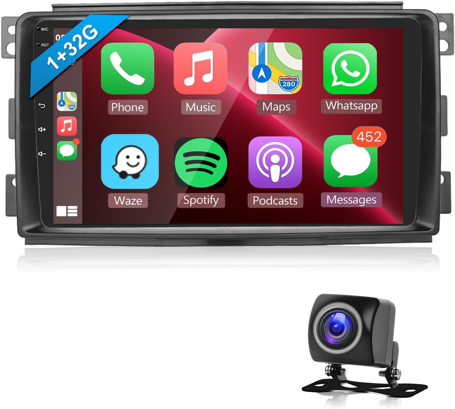 Autoradio Android Per Mercedes-Benz Smart 2011-2015 - 9” Touchscreen Con Wireless Carplay E Android Auto | Podofo - Foto 3