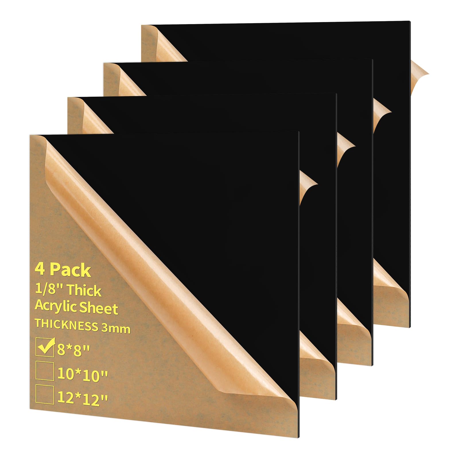 Acrylic Sheets - 4 Pack 12x12 Blue -21