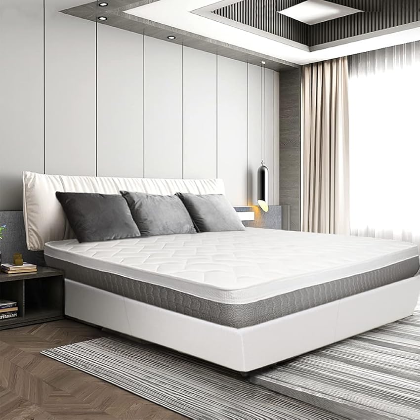 Immagine del prodotto Materasso Memory 100% Made in Italy | Ortopedico Medio Rigido | Sistema di Alleviamento dei Punti di Pressione | Anallergico, Antibatterico e Antiacaro | Traspirante (Materasso Memory, 160 x 190)