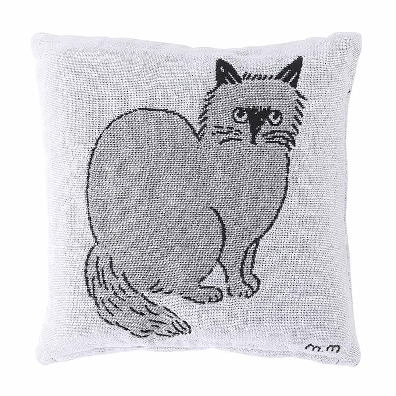 新品 松尾ミユキ ニット クッションカバー 45×45cm 3 Reveur 猫