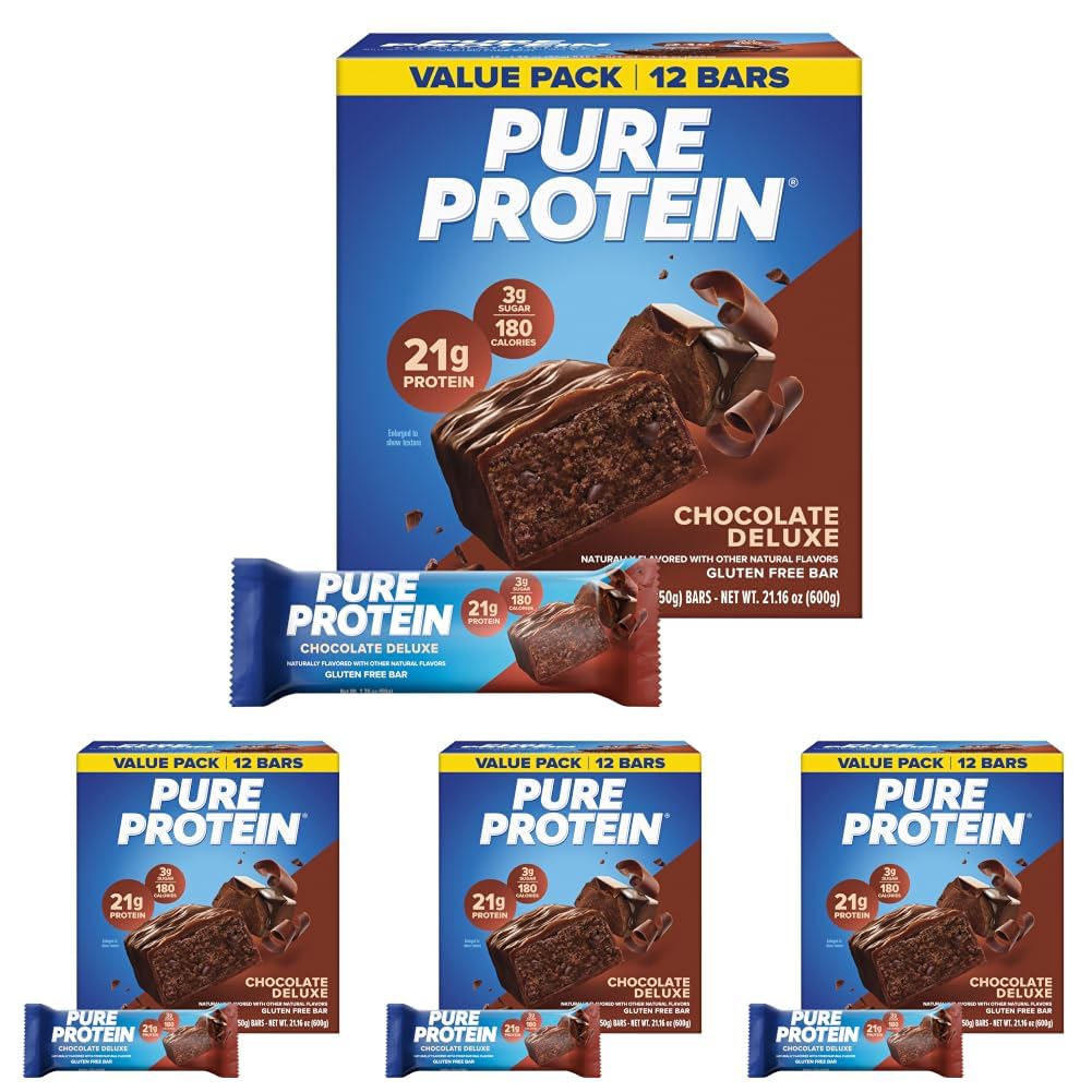 Pure Protein Chocolate Salted Caramel Protein Bars, 20g Protein, 12 Ct — Amazon image 23