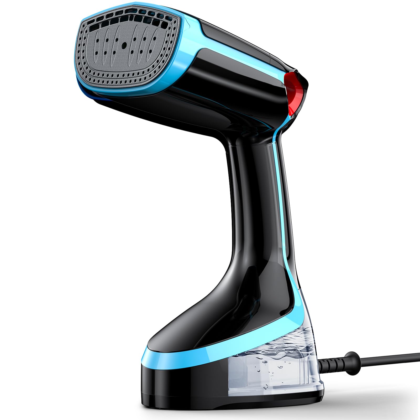 Défroisseur Vapeur 4 en 1, Défroisseur à Main avec Fonction d'aspiration, Réservoir d'eau Amovible de 340 ML, 1300W, préchauffage en 30S pour tous les tissus, Défroissage Rapide et Sans Plis