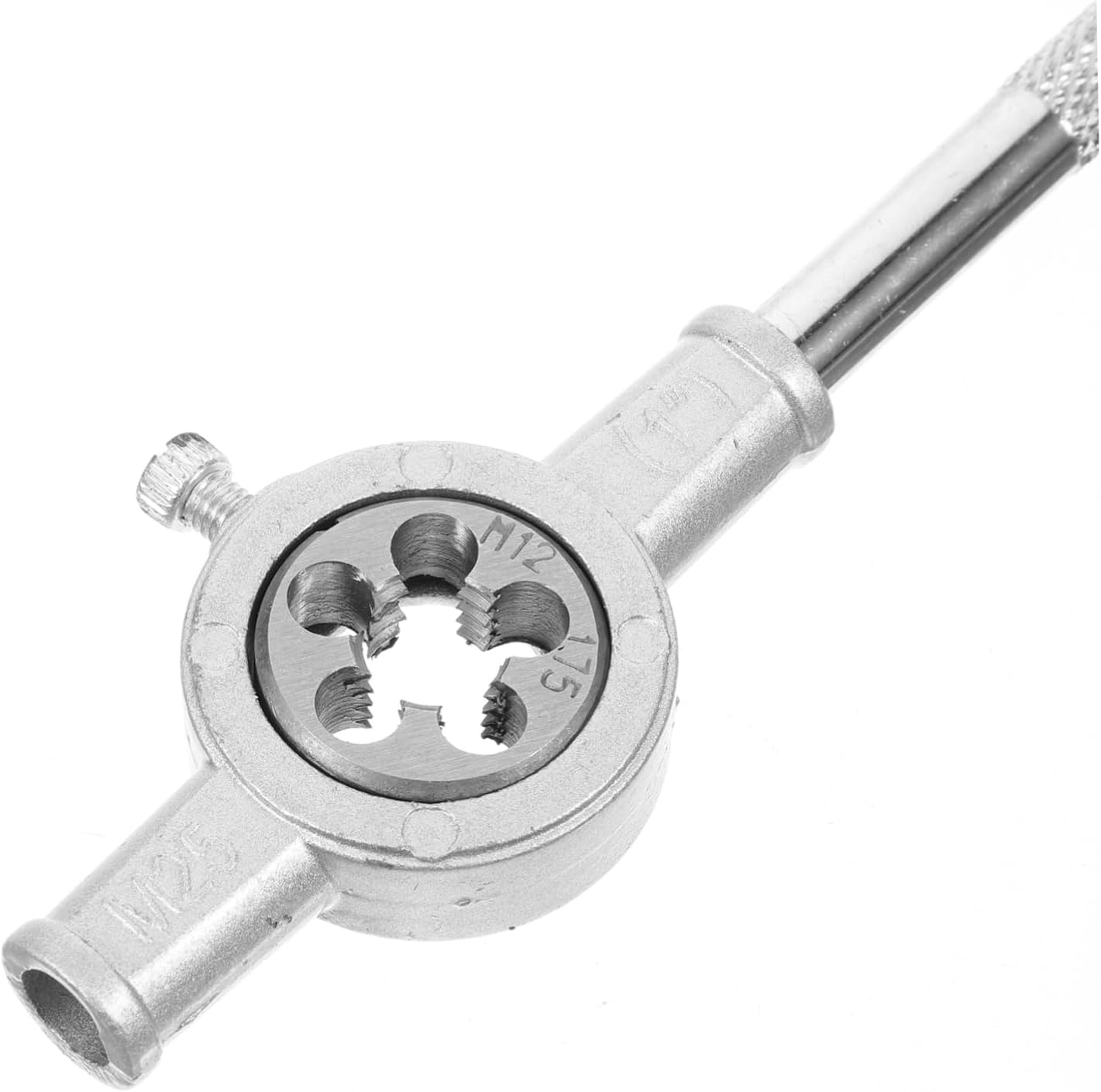 Homoyoyo 3sets Stainless Steel Rethreading Tool Kit Multi-purpose Tap and Die Set Handle Tap Wrench Threading for Professionals and Diyers