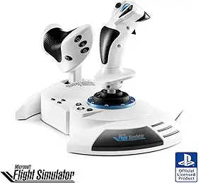 Thrustmaster T.Flight Hotas 5 Microsoft Flight Simulator Edition - Officially-Licensed Microsoft Flight Simulator Flight Joystick - Throttle - Simulation Controller, compatible with PS5, PS4, PC