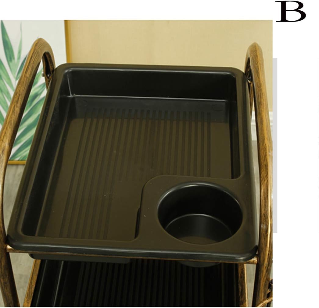 Salon Beauty Tray Trolley Hairdressing Utility Carts Barber Storage Hair Spa Roller Cart,Drawer Rolling Cart Service Trolley