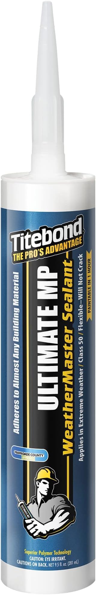 Titebond 71111 WeatherMaster Ultimate MP Sealant Cartridge, 10.1 oz., Translucent (Pack of 6)