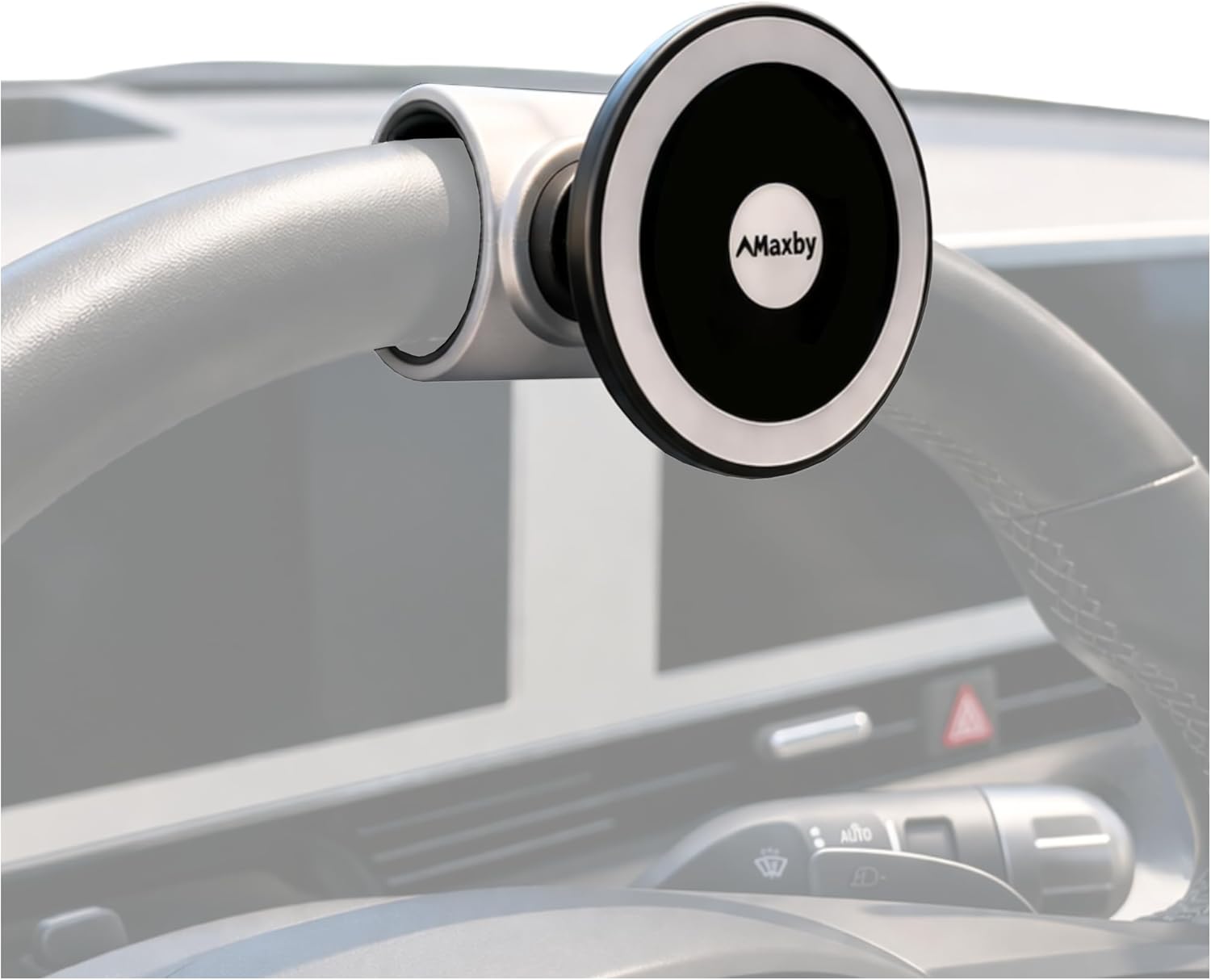 Maxby Steering Wheel Phone Holder for Parked Use, MagSafe Compatible - Image 1