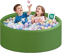 Vista 18 de Piscina de pelotas para niños pequeños de 35.43''x11.81'' Piscina de pelotas para bebés de espuma viscoelástica suave Piscina de pelotas redonda