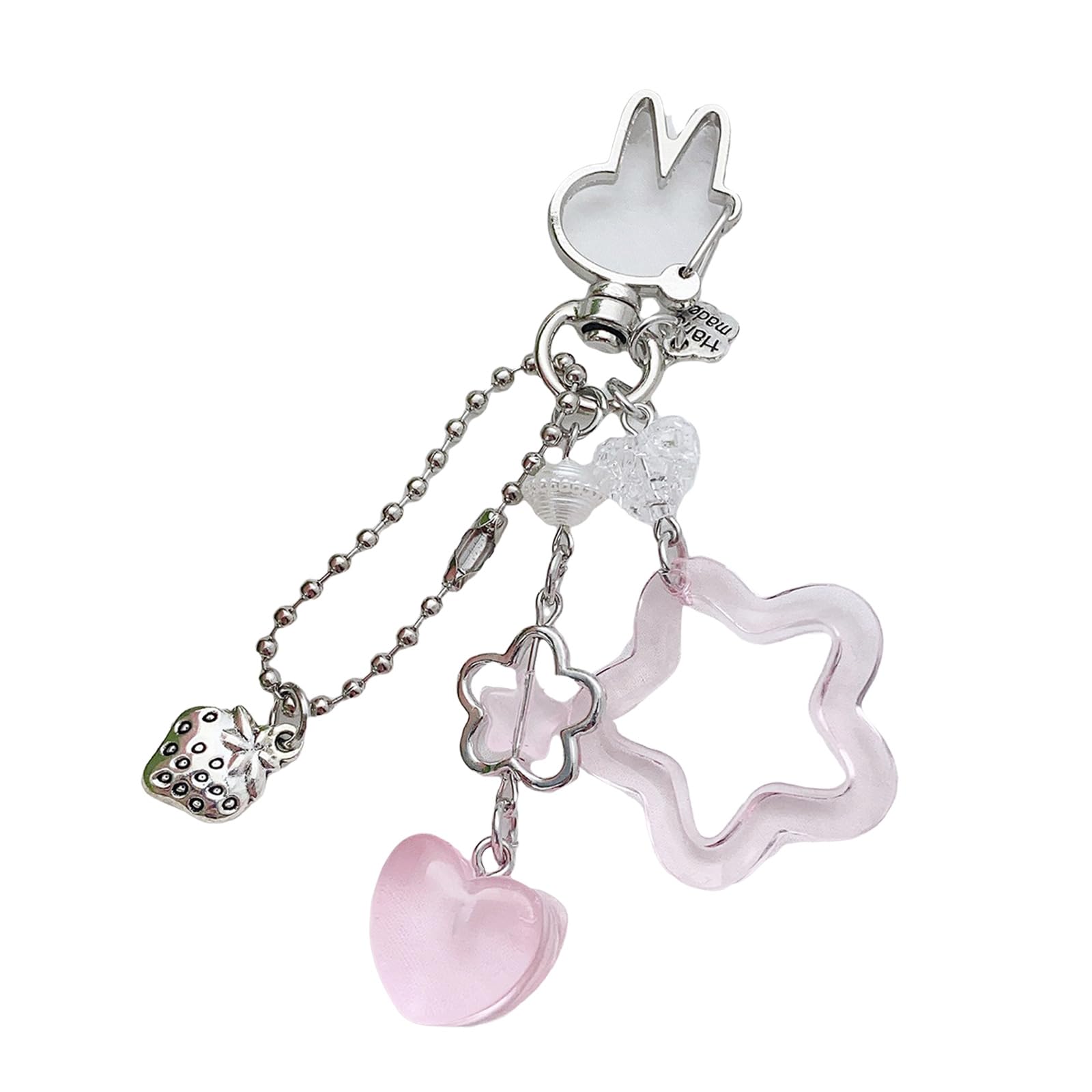 Jazuaiao Unique Star Pendant Chain Lightweight and Compact Trendy Keychain Jewelry Practical Use Practical Bag Charm Organizers
