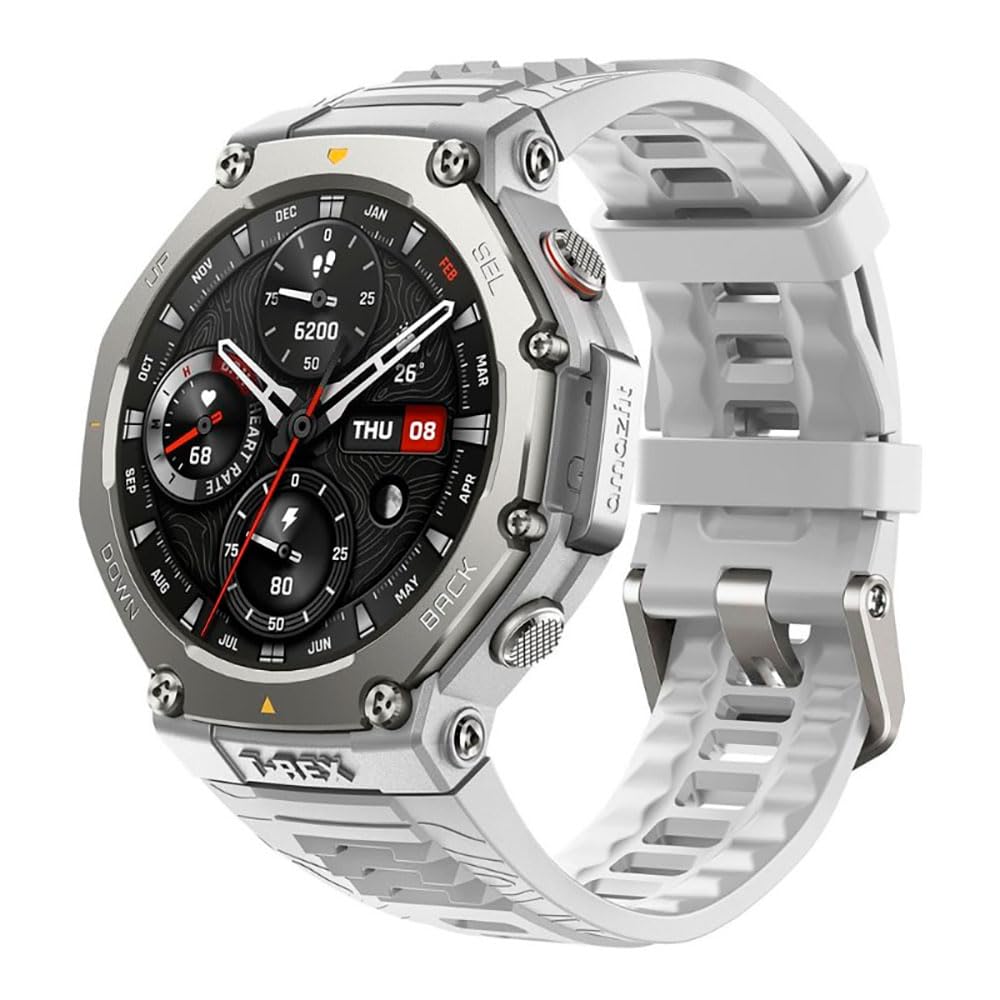 Amazfit T-Rex 3 Outdoor Smartwatch 48mm AMOLED Display, Offline Maps & Navigation, 6 Satellite Systems, Dual Band GPS, 27 Days Battery Life, NFC Payment, 170+ Sports Mode, 45m Free Diving for