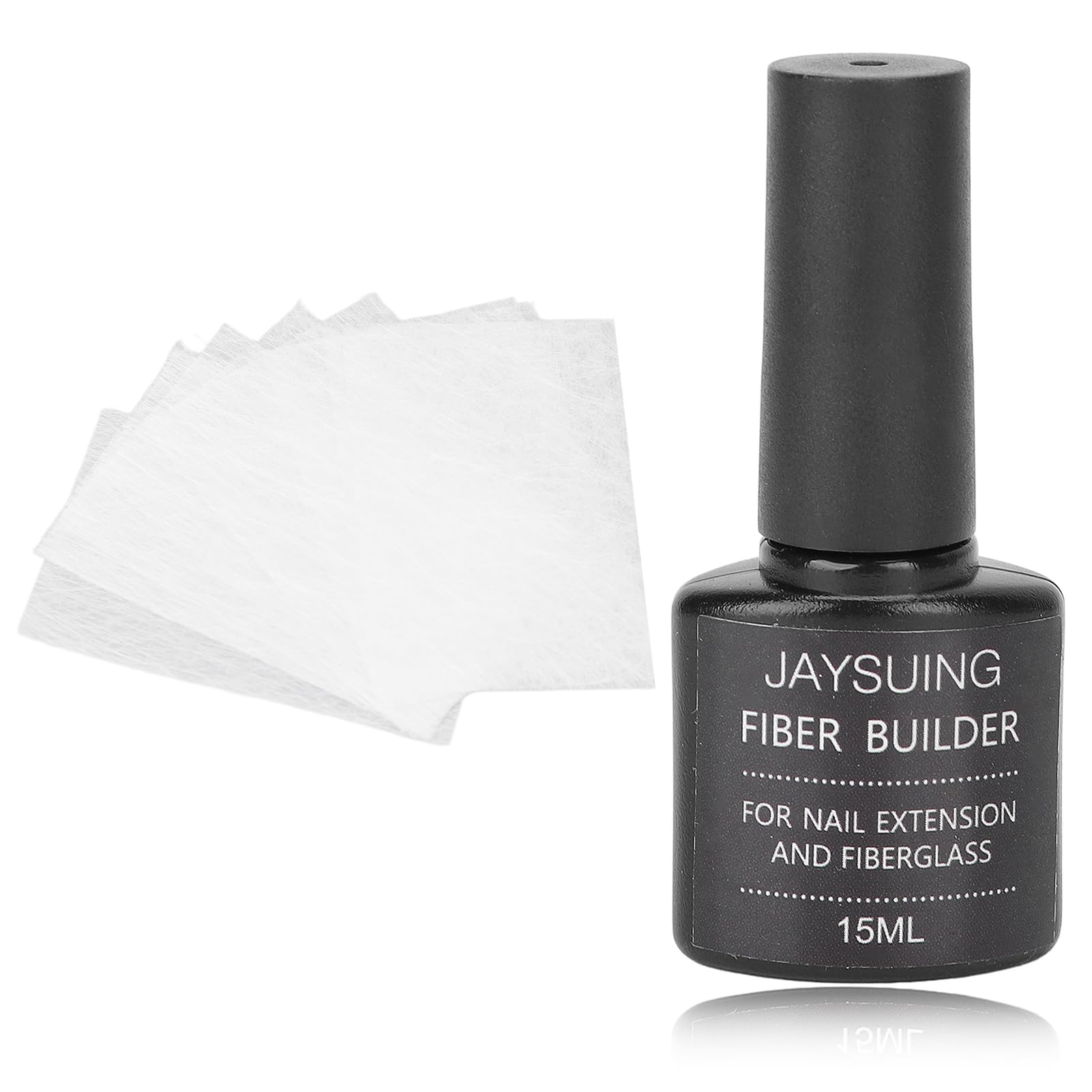 Set in Fibra di Vetro per L'estensione delle Unghie, Gel in Fibra di Vetro per Unghie Artificiali, Gel per L'estensione da 15 Ml e 10 Pezzi in Fibra di Vetro, Adatto per