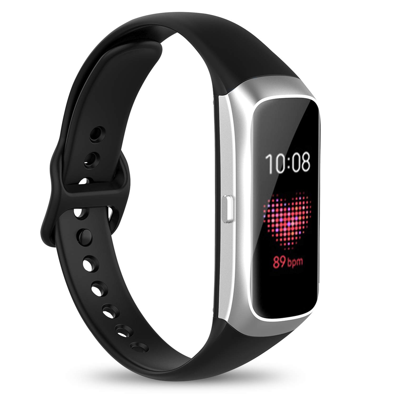Watbro Compatible with Samsung Galaxy Fit SM-R370 Bands,Adjustable Soft Silicone Replacement Band Straps Wristbands Bracelet Fit Samsung Galaxy Fit Fitness Smartwatch for Women Men
