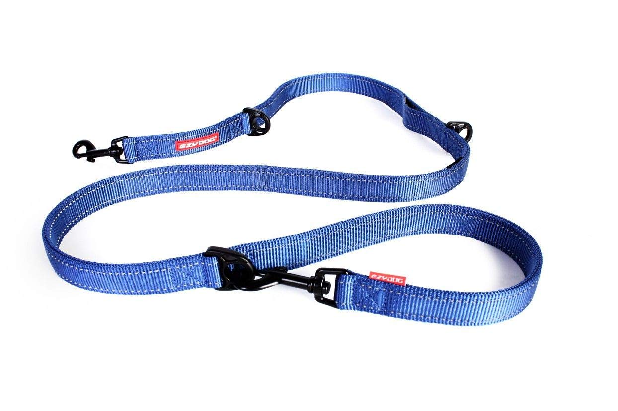 EzyDog Vario 6 Multi-Function Dog Lead, 3-6 foot, Blue