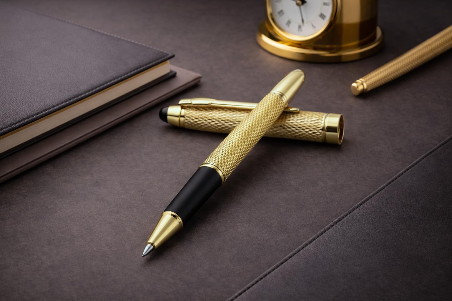 Premium Stifte-Set Gold Kugelschreiber & Tintenroller