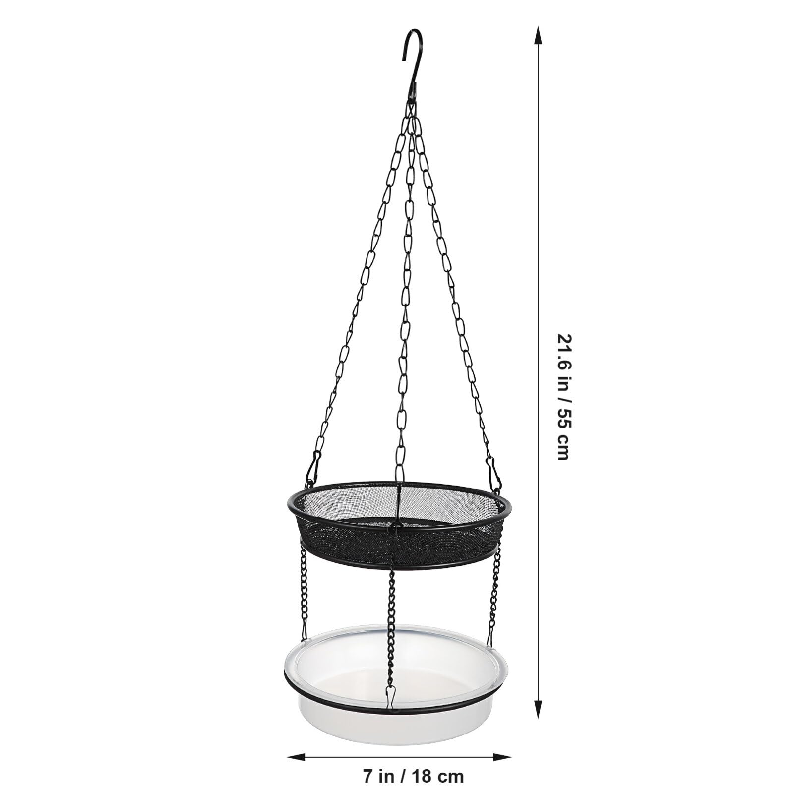 ULTECHNOVO Mangeoire Suspendue pour Oiseaux avec Capacité Accessoire Décoratif pour Jardin Et Balcon Facile à Installer pour Nourrir Les Oiseaux Extérieur