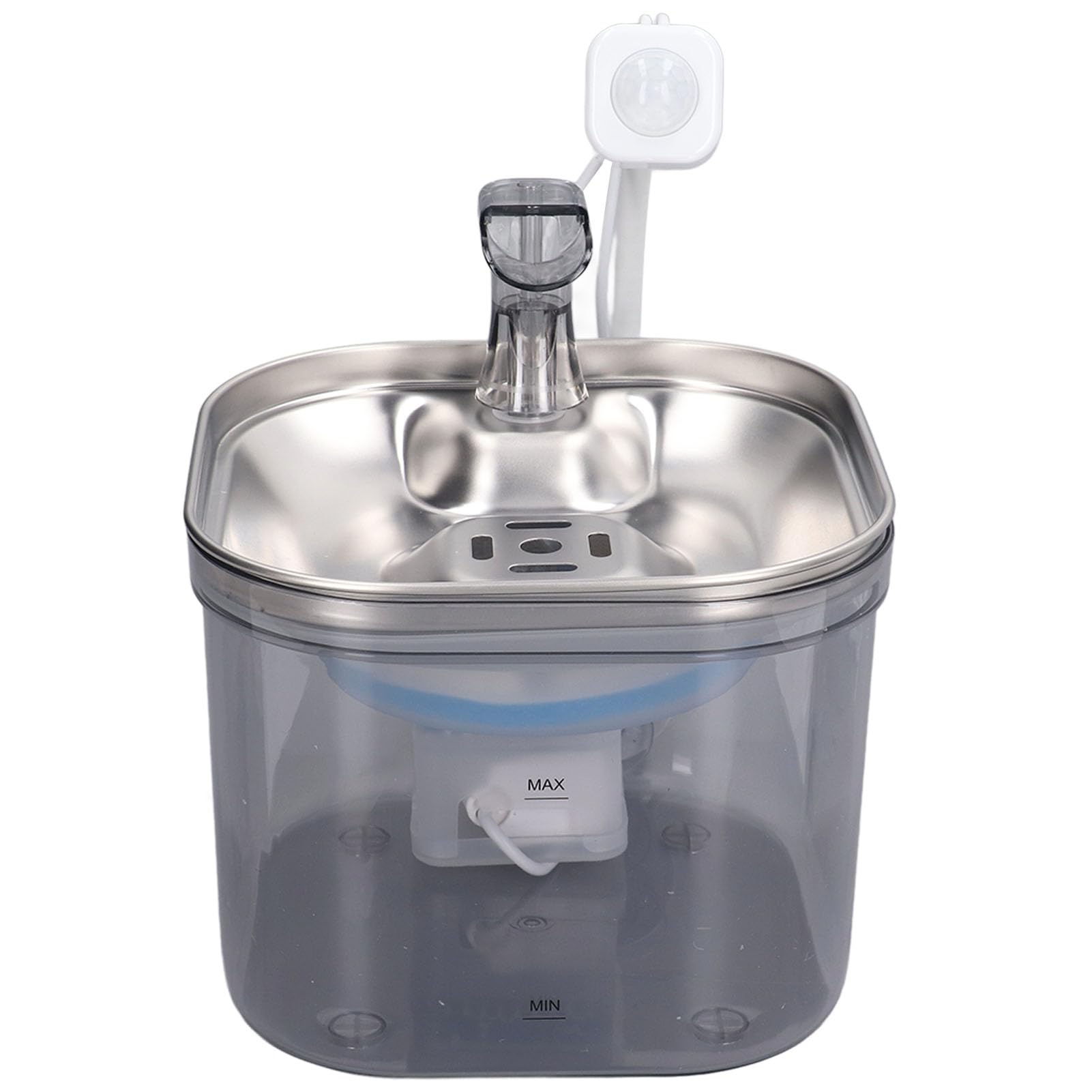de filtración de Fuente de Agua para Gatos, dispensador automático de Agua para Mascotas de Acero Inoxidable 304, inducción infrarroja