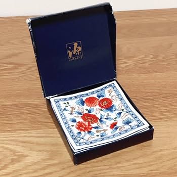 Amazon.co.jp: 有田焼 源右衛門 コースター 6枚 菊牡丹 布製 菊