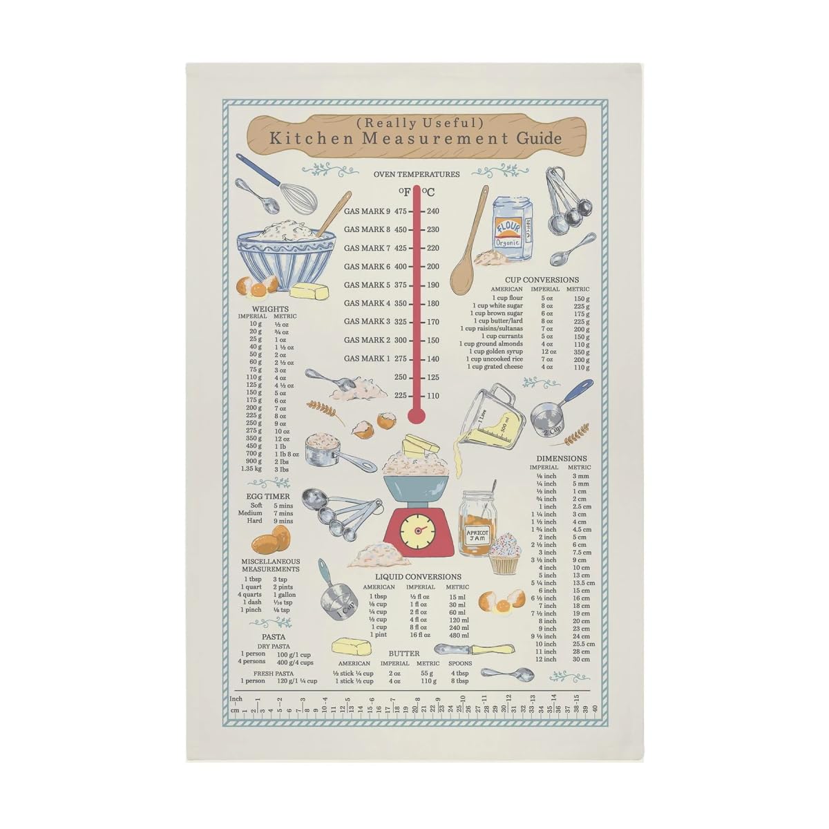 Ulster Weavers Multi Baking Tea Towels (74 X 48Cm), 100% Cotton, Kitchen Towel/Cloth, Dish Cloths, Kitchen Accessories, Tea Towels For Kitchen, Kitchen Measurements