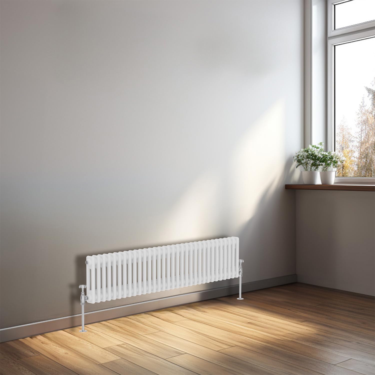 Radiateur en fonte pour chauffage central NRG blanc pour une salle de bain chaude