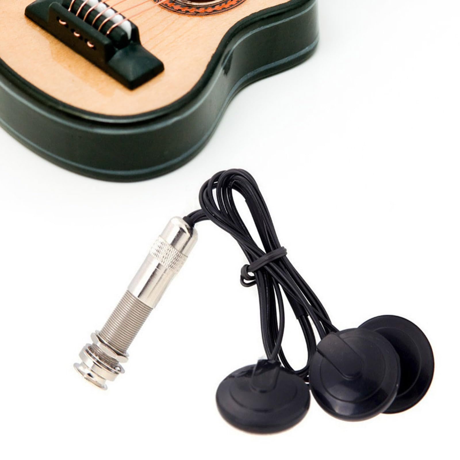 QIEIEI Guitar Cable Sticker Guitar Ukuleles Instrument Accessory Piezo Microphone Pickup Transducer Guitar Sound Pickup