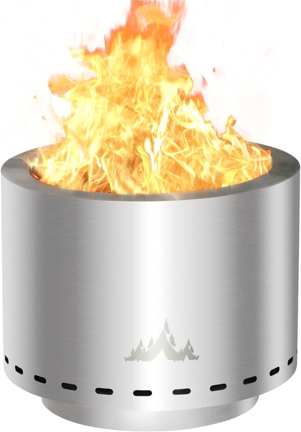 Rauchfreie Feuerschale Edelstahl 14x19,8cm - Tragbare Feuerstelle Für Terrasse