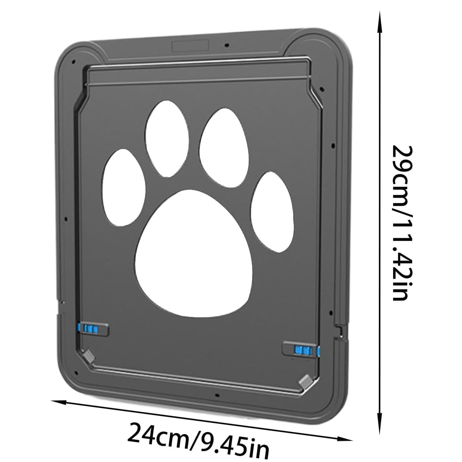 Generico Gatera para gatos, 29 x 24 cm, puerta para gatos con cierre automático, puerta para gato, mosquitera para gato