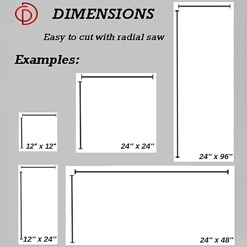 Miniatura 8 de Hojas de PVC de espuma blanca Foamacell de 24 x 48 pulgadas (12 pulgadas). Ligero y duradero. Fácil de cortar, fabricar, imprimir, pintar, pintar y