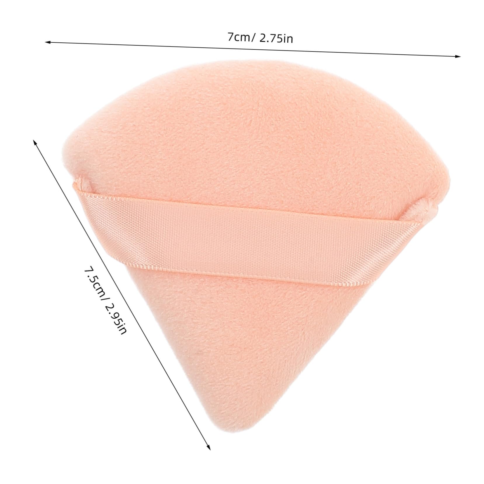 Baluue 6-piece Soft Triangle Makeup Powder Puff for Face Reusable Washable Beauty Tool Ideal for Foundation Blending Body Powder Small Travel Size